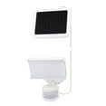 Hyper Tough LED Solar Security Flood Light 1000 Lumens Motion Sensor Single Head White Outdoor Wall Mount Light